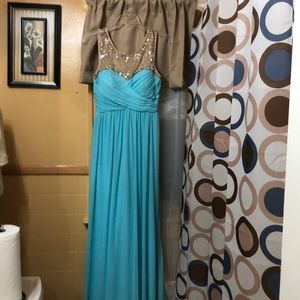 Junior's Studded Prom Dress